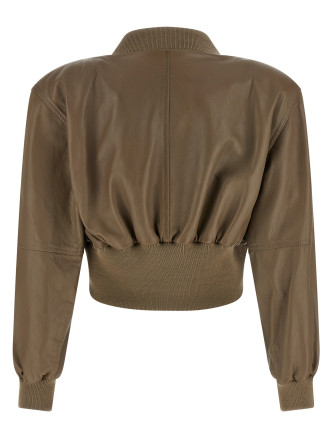 Cropped bomber jacket #