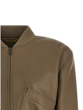 Cropped bomber jacket #