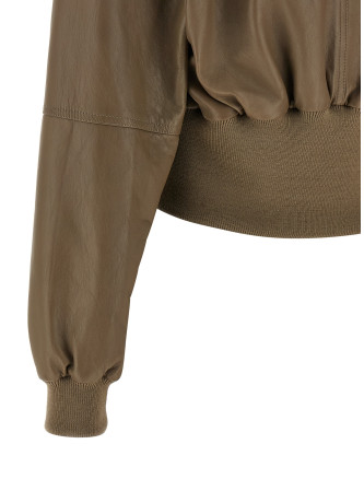 Cropped bomber jacket #