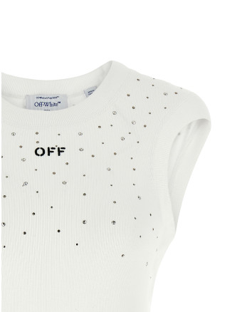 Повседневный топ OFF-WHITE Top Swarowski (OWAD26XS26JER00201100110) #
