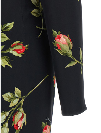 Миди DOLCE & GABBANA 'Bouquet Rose' dress #
