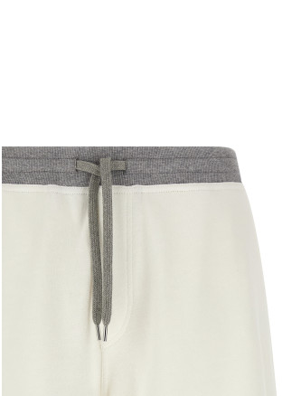 Бермуды, шорты BRUNELLO CUCINELLI Mélange sweatshirt bermuda shorts (MR8313375GCTQ27) #