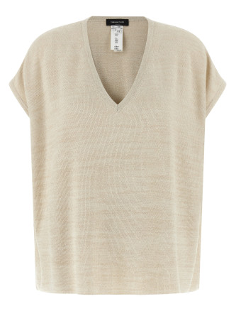 Lamé thread sweater