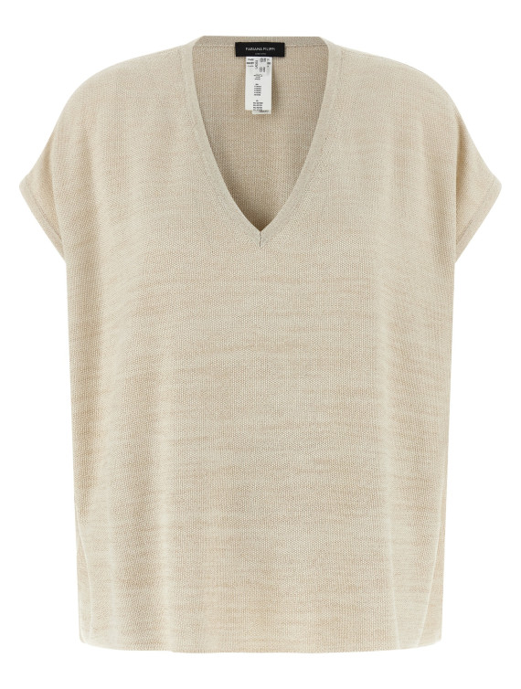 Lamé thread sweater #1