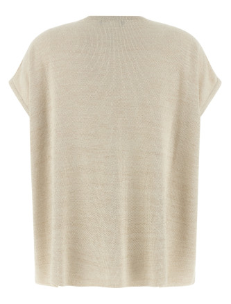 Lamé thread sweater #
