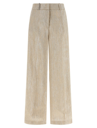 Lamé thread trousers