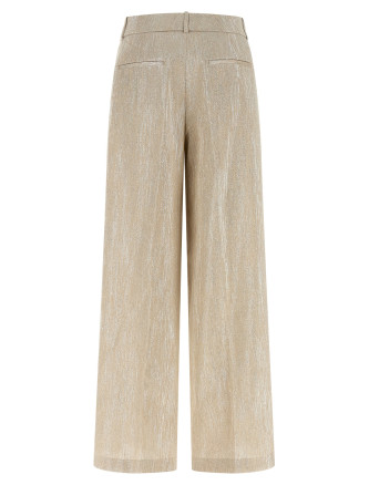 Lamé thread trousers #