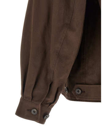 Повседневная куртка SSSTEIN Leather collar jacket (ST1403BROWN) #