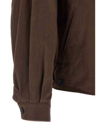 Повседневная куртка SSSTEIN Leather collar jacket (ST1403BROWN) #