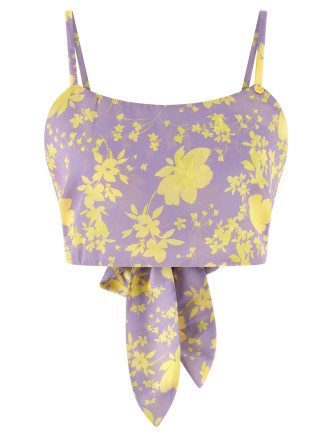 Вечерний топ CATALINA Floral crop top