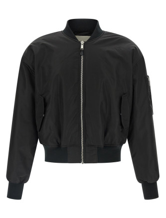 Nylon bomber jacket
