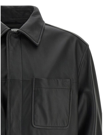 Кожаная куртка LOEWE Nappa leather overshirt (H526Y31L521100) #