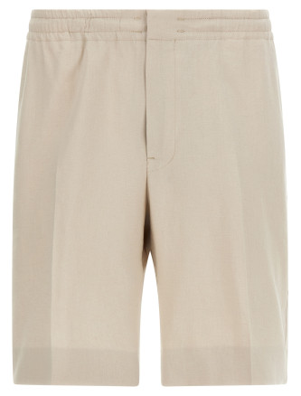 Бермуды, шорты ZEGNA Linen bermuda shorts