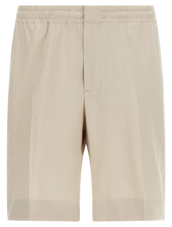 Бермуды, шорты ZEGNA Linen bermuda shorts (UHI35A3TB14272) #1