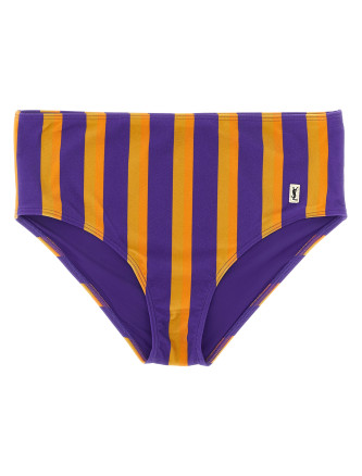 Пляжная одежда SAINT LAURENT Striped bikini briefs