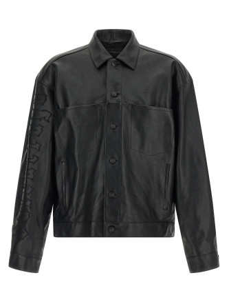Кожаная куртка BALENCIAGA Shirt jacket