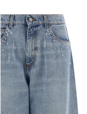 Джинсы GIUSEPPE DI MORABITO Crystal jeans (06PSDNP049R1640780) #