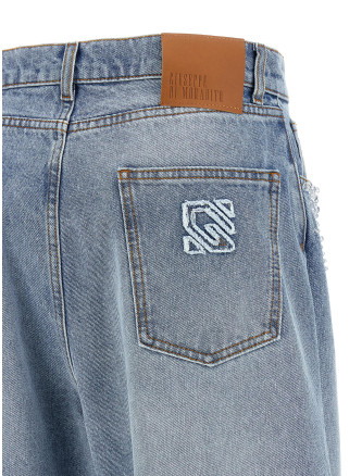 Джинсы GIUSEPPE DI MORABITO Crystal jeans (06PSDNP049R1640780) #