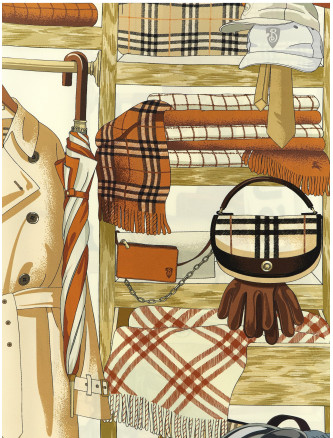 Шарф, платок BURBERRY 'Wardrobe' (8125643PUMPKINORANGE) #