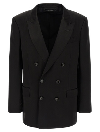 Блейзер TOM FORD Tone-on-tone polka dot blazer