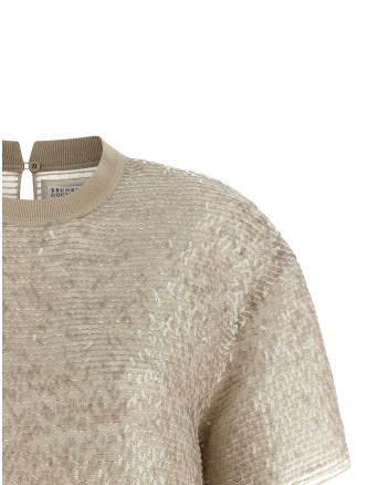 Футболка BRUNELLO CUCINELLI 'Dazzling Cascade Embroidery' (MF940HW300C4274) #