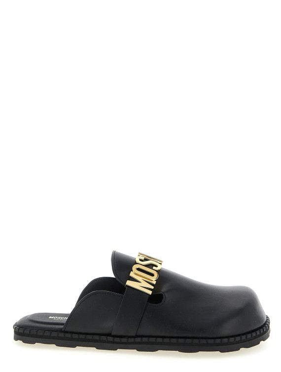 Сабо MOSCHINO Leather sabots (MB10162G0OGA0000) #1