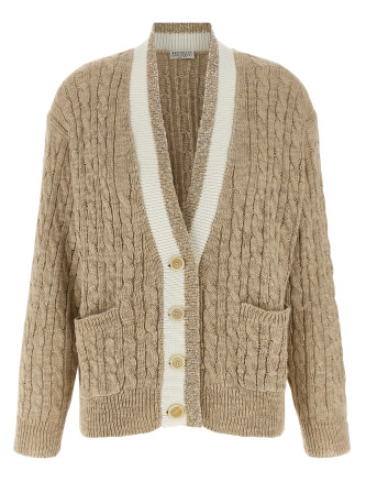 Свитер, кардиган BRUNELLO CUCINELLI Braided cardigan