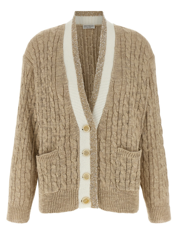 Свитер, кардиган BRUNELLO CUCINELLI Braided cardigan (MWA576306CGG15) #1