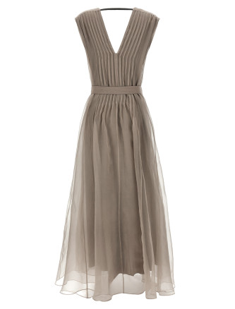 Макси BRUNELLO CUCINELLI Silk dress (MF940A5336C8909) #
