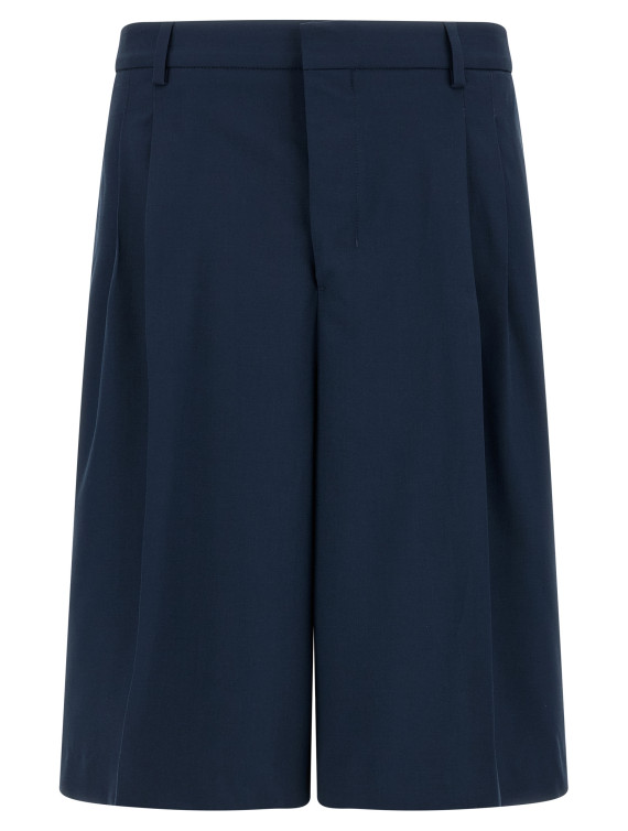 Бермуды, шорты AMI PARIS Fresh wool bermuda shorts (HSO827WV0194A021) #1