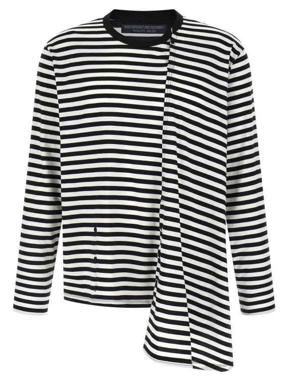 Свитер, кардиган YOHJI YAMAMOTO 'Paneled' (HKT56074WHTXBLK1) #1