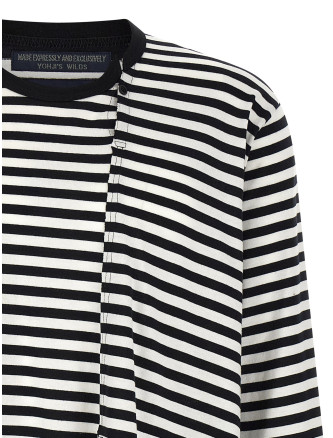 Свитер, кардиган YOHJI YAMAMOTO 'Paneled' (HKT56074WHTXBLK1) #