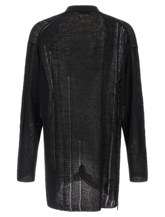 Свитер, кардиган YOHJI YAMAMOTO Lace up cardigan (HKK75374BLACK1) #