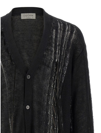 Свитер, кардиган YOHJI YAMAMOTO Lace up cardigan (HKK75374BLACK1) #