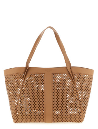 Сумка-тоут TWIN SET Openwork leather shopping bag