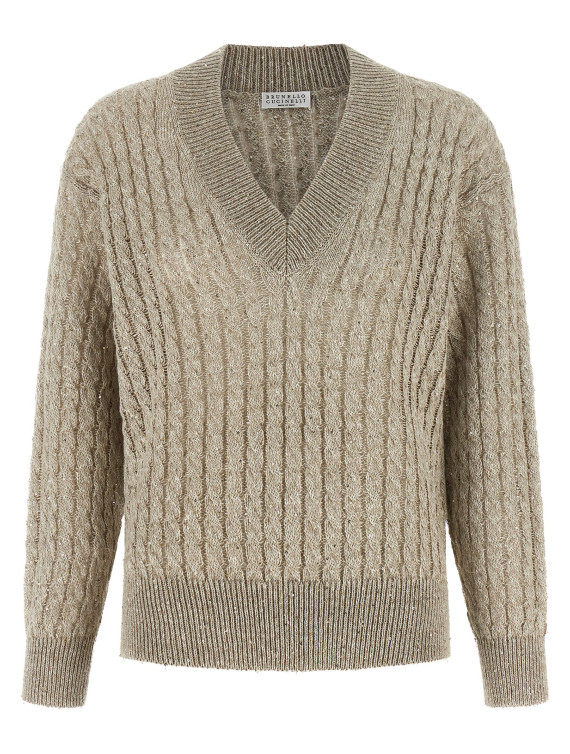 Свитер, кардиган BRUNELLO CUCINELLI Micro sequin sweater (MCO559702C1600) #1