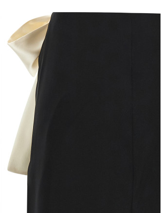 Мини SAINT LAURENT Silk skirt (858255Y720W1000) #