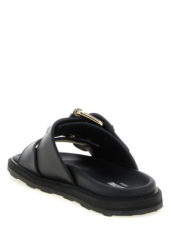 Шлепанцы MOSCHINO Double strap sandals (MA28153G1OMF0000) #