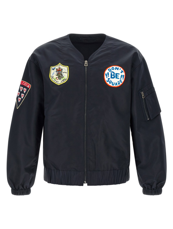 'Badges Collarless' bomber jacket (FG55BL1269NL76) #1