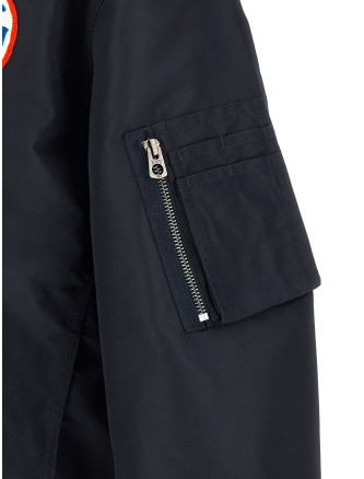 'Badges Collarless' bomber jacket (FG55BL1269NL76) #