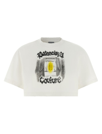 Футболка BALENCIAGA Cropped T-shirt