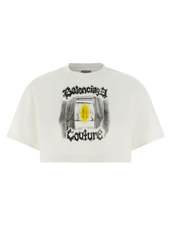 Футболка BALENCIAGA Cropped T-shirt (871735TUVD49000) #1