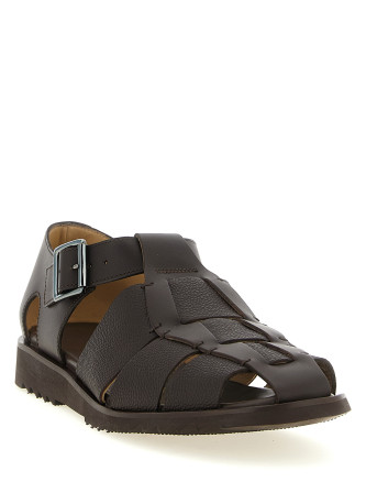 Плоские сандалии PARABOOT 'Pacific' (123366GRCAFE) #