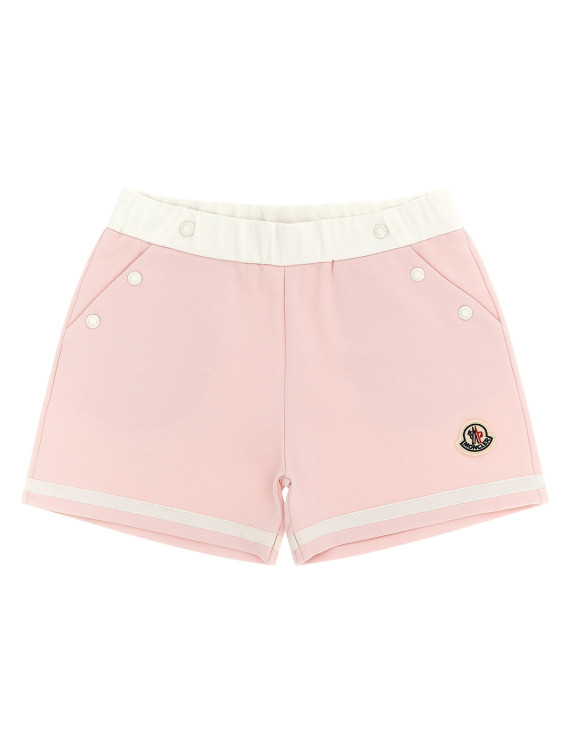 Бермуды, шорты MONCLER ENFANT Cotton viscose bermuda shorts (L19518H0000689B9Y505) #1