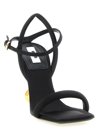 Босоножки на высоком каблуке MOSCHINO Satin sandals (MA1659AC1OM40000) #
