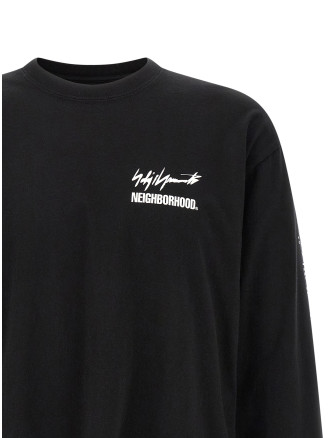 Yohji Yamamoto × NH 'LS TEE' T-shirt (HKT98998BLACK2) #