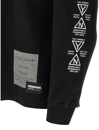 Yohji Yamamoto × NH 'LS TEE' T-shirt (HKT98998BLACK2) #