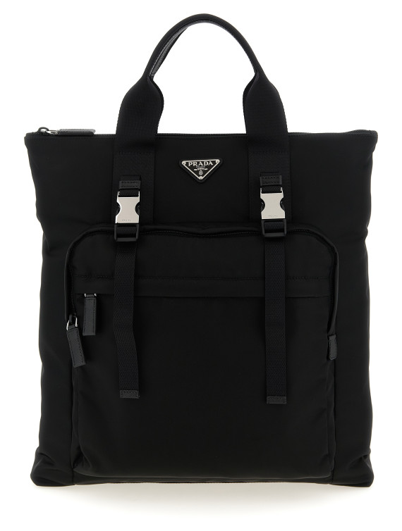Re-Nylon and Saffiano backpack shopping bag (2VG098VOOM2DMGF0002) #1
