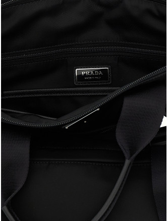 Re-Nylon and Saffiano backpack shopping bag (2VG098VOOM2DMGF0002) #