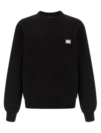 Толстовка DOLCE & GABBANA Logo plate sweatshirt